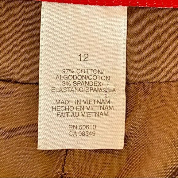 AK Anne Klein Blazer Lightweight Brown Womens Size 12 One Button Closure - Picture 5 of 6